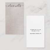 Einfache Darstellung von Beige-Signatur-Skripten Visitenkarte (Vorne/Hinten)