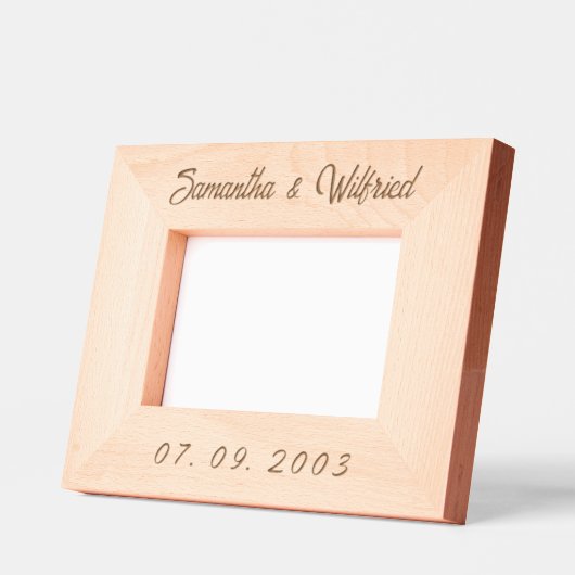 Einfache Datenname benutzerdefinierte Holzrahmen Geätzte Rahmen (Links)