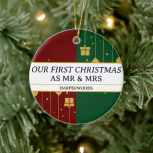 Einfache Dekoration Unsere ersten Weihnachten als