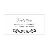 Einfache dekorative Briefmarke aus Kautschuk Permastempel (Design)