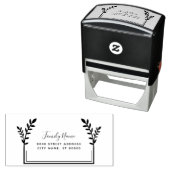 Einfache dekorative Briefmarke aus Kautschuk Permastempel (Beispiel)