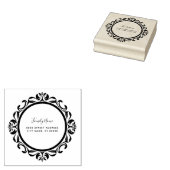 Einfache dekorative Rücksendeadresse Gummi Briefma Gummistempel (Stempel)