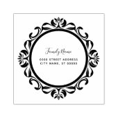 Einfache dekorative Rücksendeadresse Gummi Briefma Gummistempel (Prägung)