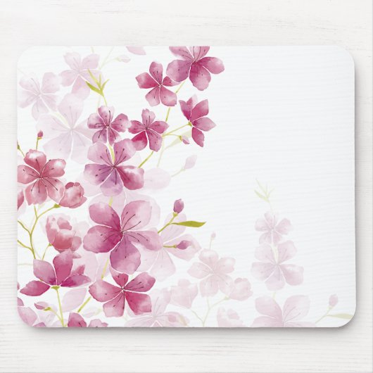 Einfache dennoch elegante Kirschblüte | Mousepad (Vorne)