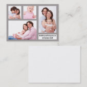 Einfache Design Fotografie Bilder Kontaktkarte Visitenkarte (Vorne/Hinten)