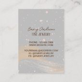 Einfache Designer Schmuck Necklace Holder Display Visitenkarte (Rückseite)