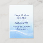 Einfache Designer Schmuck Necklace Holder Display Visitenkarte (Rückseite)