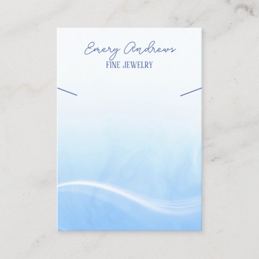 Einfache Designer Schmuck Necklace Holder Display Visitenkarte (Vorderseite)