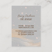 Einfache Designer-Schmuckhalterung Anzeige Visitenkarte (Rückseite)