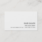 Einfache Designerkarte Terminkarte (Rückseite)