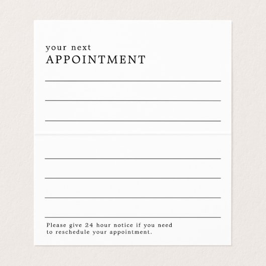 Einfache Designerkarte Visitenkarten (Innenseite Aufgefaltet)