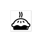 Einfache Dessert-Food Steaming Pie Miniatur Gummistempel (Prägung)