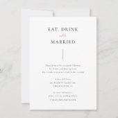 Einfache Detail-Karte, Hochzeitsdetails-Karte Einladung (Vorderseite)