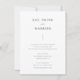 Einfache Detail-Karte, Hochzeitsdetails-Karte Einladung