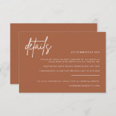 Einfache Details Einladungskarte für Hochzeiten (Vorne/Hinten)