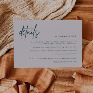 Einfache Details Einladungskarte für Hochzeiten