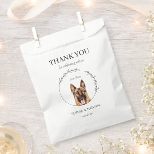 Einfache deutsche Hirte Hochzeit Vielen Dank für I Geschenktütchen