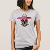 Einfache Dia de Muertos Skull mit Hat | Shirt (Vorderseite)