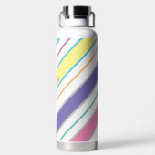Einfache Diagonalstreifen Trinkflasche (Rückseite)