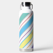 Einfache Diagonalstreifen Trinkflasche (Vorderseite)