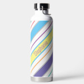 Einfache Diagonalstreifen Trinkflasche (links)