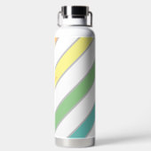 Einfache Diagonalstreifen Trinkflasche (Rückseite)