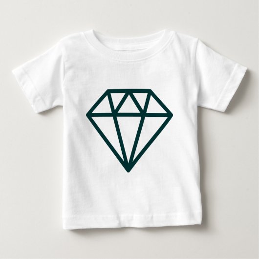 Einfache Diamant Baby T-shirt (Vorderseite)