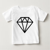 Einfache Diamant Baby T-shirt (Vorderseite)
