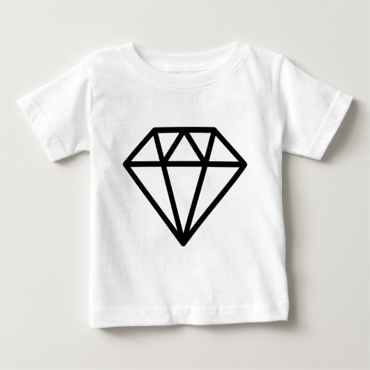 Einfache Diamant Baby T-shirt (Vorderseite)