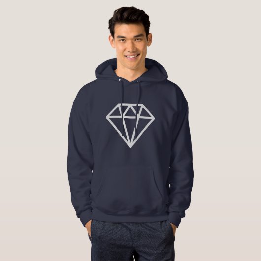 Einfache Diamant Hoodie (Vorne ganz)