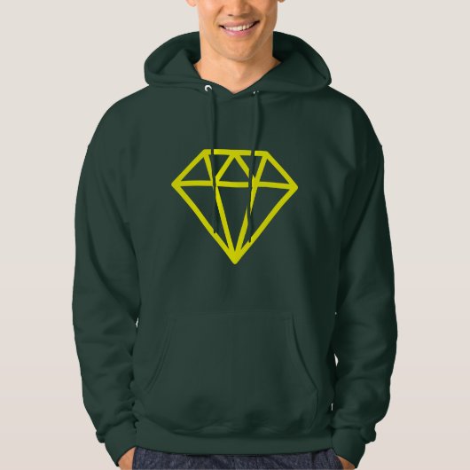 Einfache Diamant Hoodie (Vorderseite)
