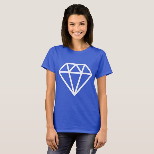 Einfache Diamant T-Shirt (Vorne ganz)