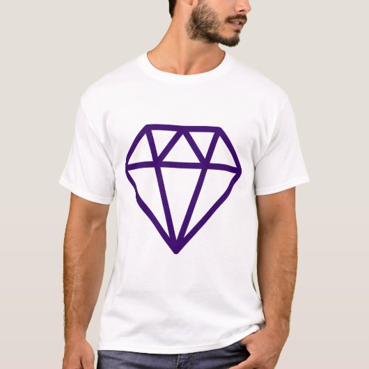 Einfache Diamant T-Shirt (Vorderseite)