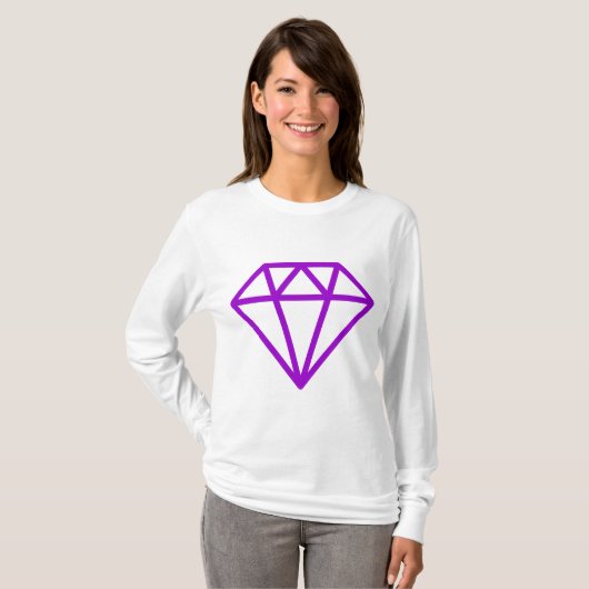 Einfache Diamant T-Shirt (Vorne ganz)