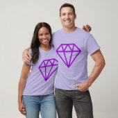 Einfache Diamant T-Shirt (Unisex)