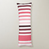 Einfache dickige Streifen mit Namen in Calypso Cor Seitenschläferkissen (Rückseite (Vertikal))