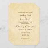Einfache Die Vintage Einladung zur Hochzeit (Vorne/Hinten)