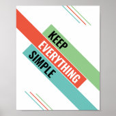 Einfache Dinge behalten Poster (Vorne)