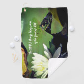 Einfache Dinge Frog inspirierendes Zitat Golfhandtuch (Insitu)