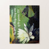 Einfache Dinge Frog inspirierendes Zitat Puzzle (Vertikal)