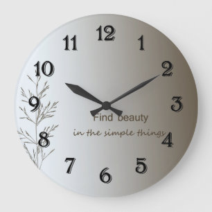 Einfache Dinge Große Wanduhr
