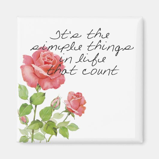 Einfache Dinge Magnet (Vorne)