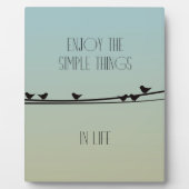 Einfache Dinge Vögel Fotoplatte (Vorderseite)