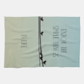 Einfache Dinge Vögel Geschirrtuch (Horizontal)