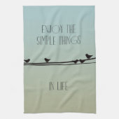 Einfache Dinge Vögel Geschirrtuch (Vertikal)