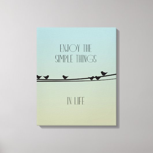 Einfache Dinge Vögel Leinwanddruck (Vorderseite)