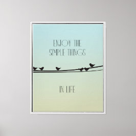 Einfache Dinge Vögel Leinwanddruck