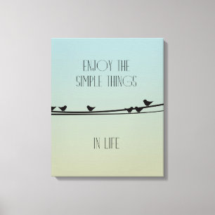 Einfache Dinge Vögel Leinwanddruck