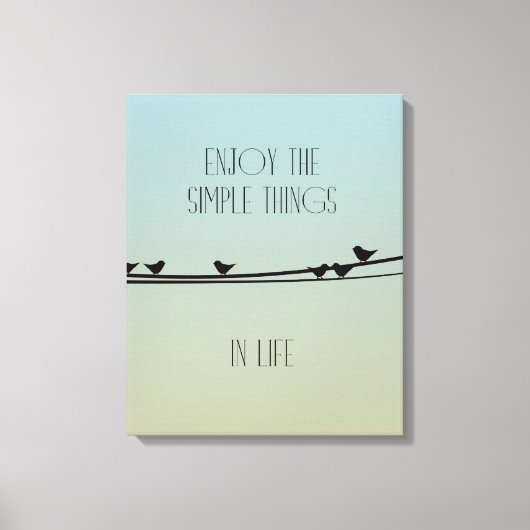 Einfache Dinge Vögel Leinwanddruck (Vorderseite)