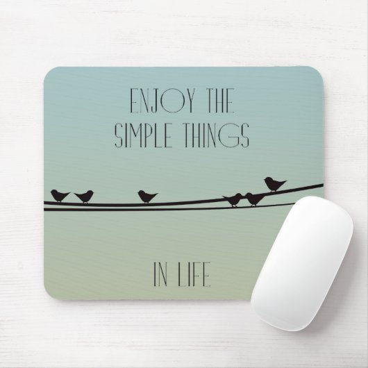 Einfache Dinge Vögel Mousepad (Mit Mouse)